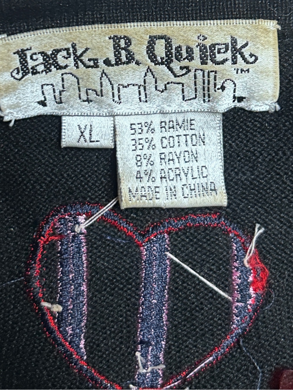 Jack B. Quick ~ X-Large ~ Multi-Colors ~ Valentine ~ Beaded ~ Cardigan Sweater - Picture 14 of 16